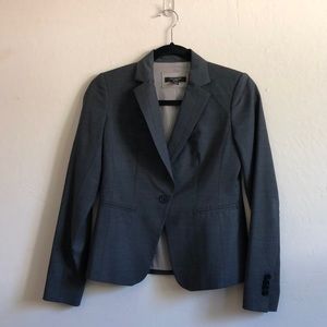 Ann Taylor Dark Gray Blazer Suit Jacket
